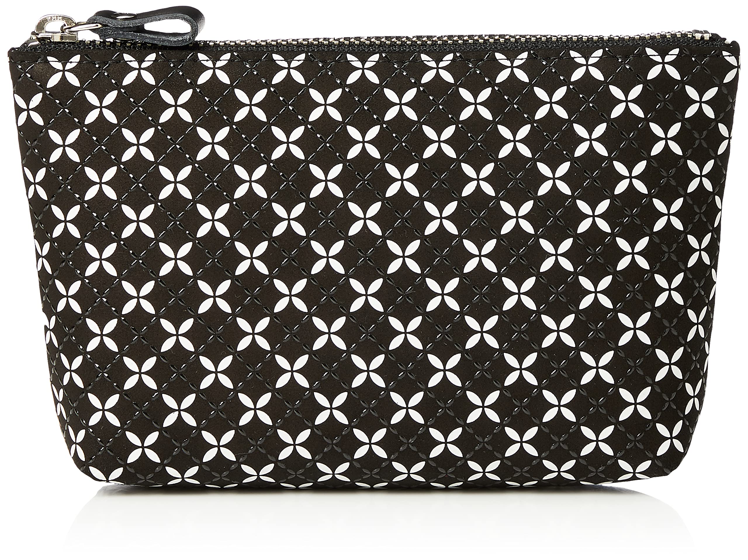 Indenya Pouch Soyoka Черный x Черный лак x Белый ситец 8810 Черный x Белый ситец Черный лак [Indenya]