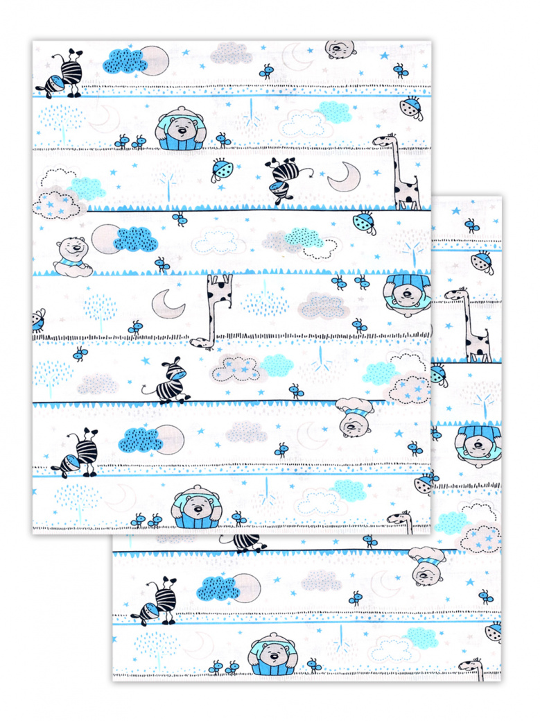 Пеленка Flyzay ситец Зебра/бел С2 95х120 cм